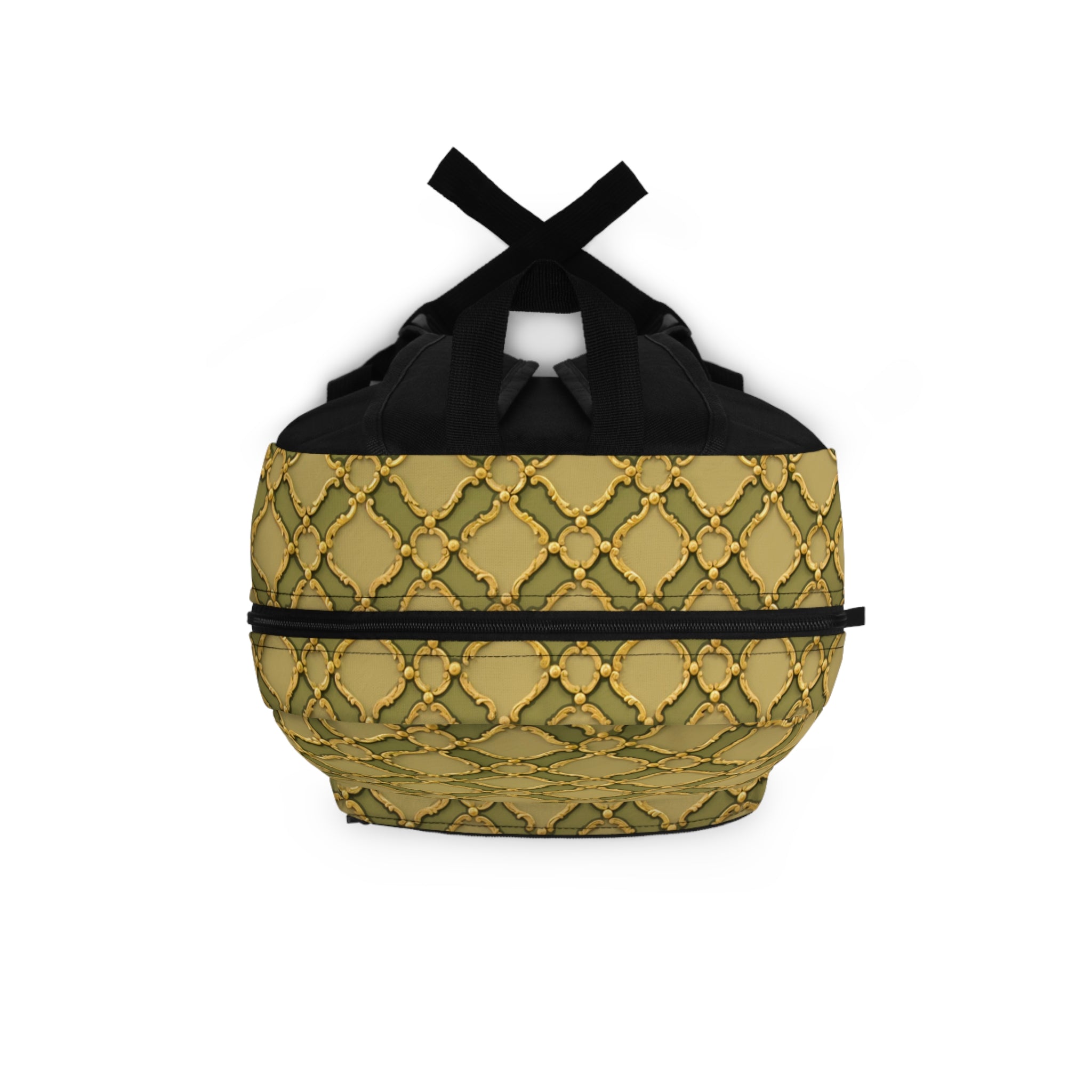 Backpack -Gold  Sashiko-Inspired Japanese Embroidery Collection for Sustainable Style
