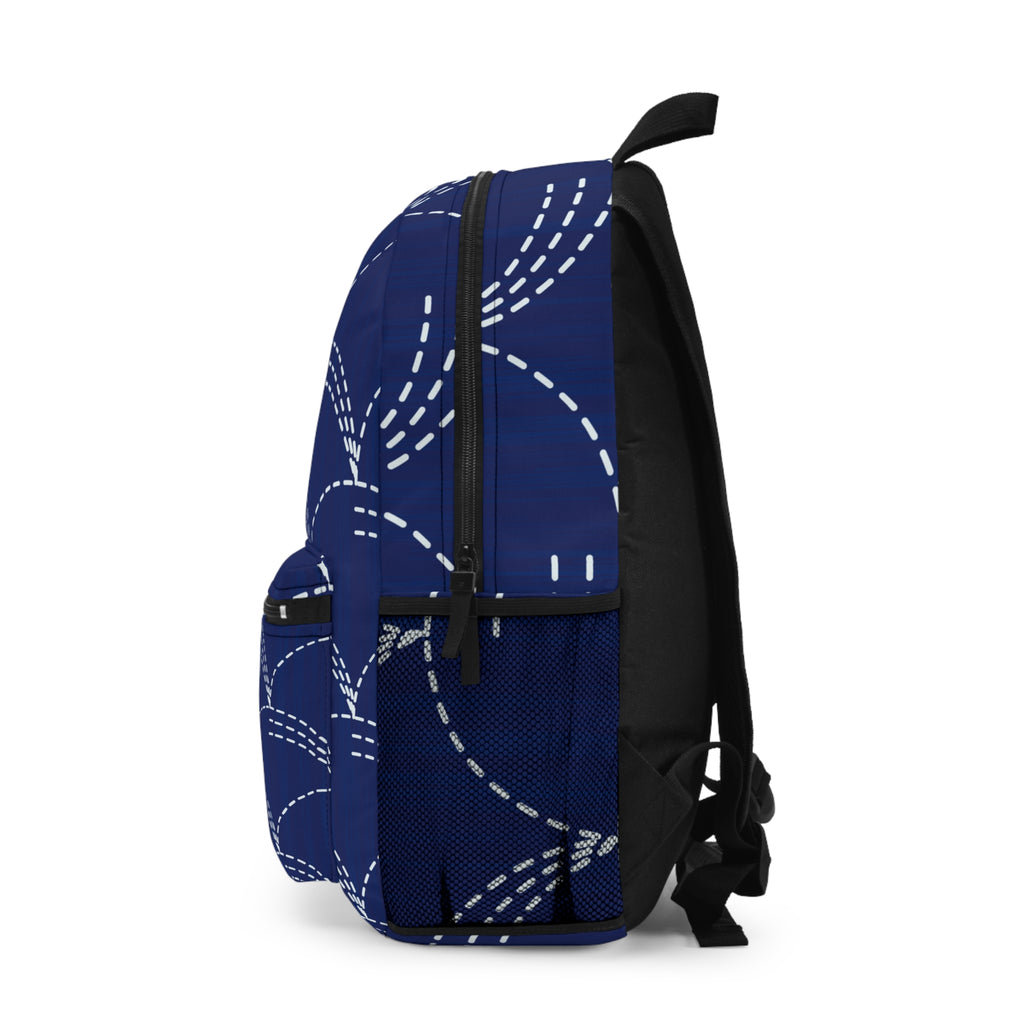 Backpack - Sashiko-Inspired Japanese Embroidery Collection for Sustainable Style