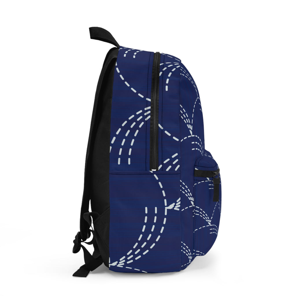 Backpack - Sashiko-Inspired Japanese Embroidery Collection for Sustainable Style