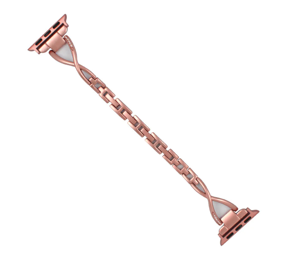 Apple Watch Band X-Type Stainless Steel with Diamonds