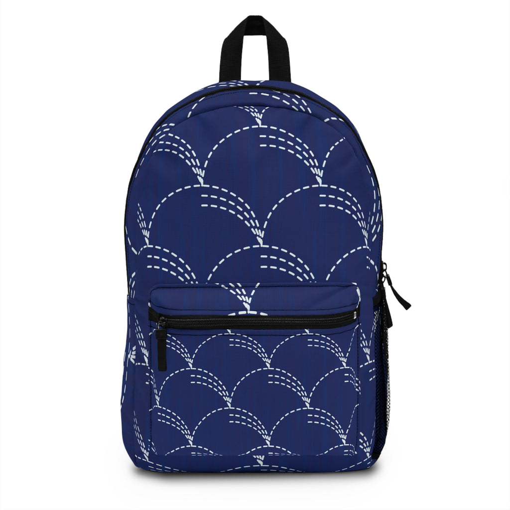 Backpack - Sashiko-Inspired Japanese Embroidery Collection for Sustainable Style